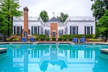 Swimming pool with poolside lounge